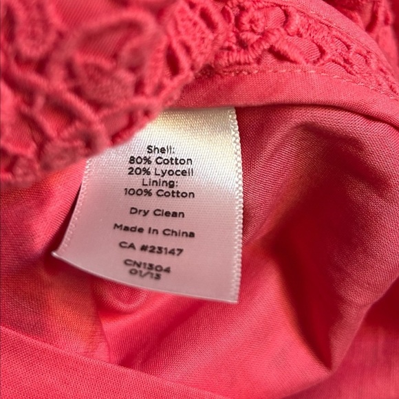 NWT Talbots Elegant Pink Lace Dress size 12P - Picture 6 of 6